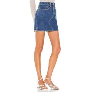 GRLFRND Denim Jean Mini Skirt GF43088501128 Odette G1128 Call It Love Blue Sz 27